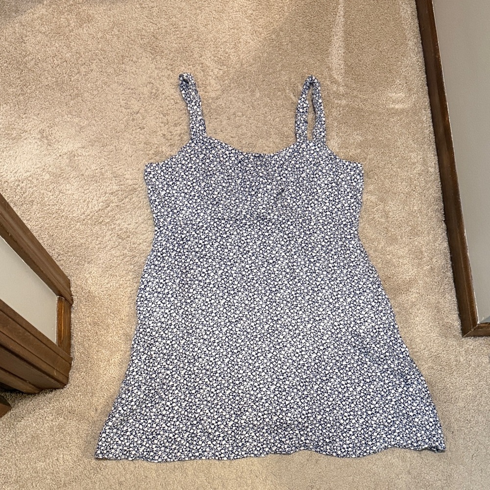 Old Navy Blue and White Floral Sundress